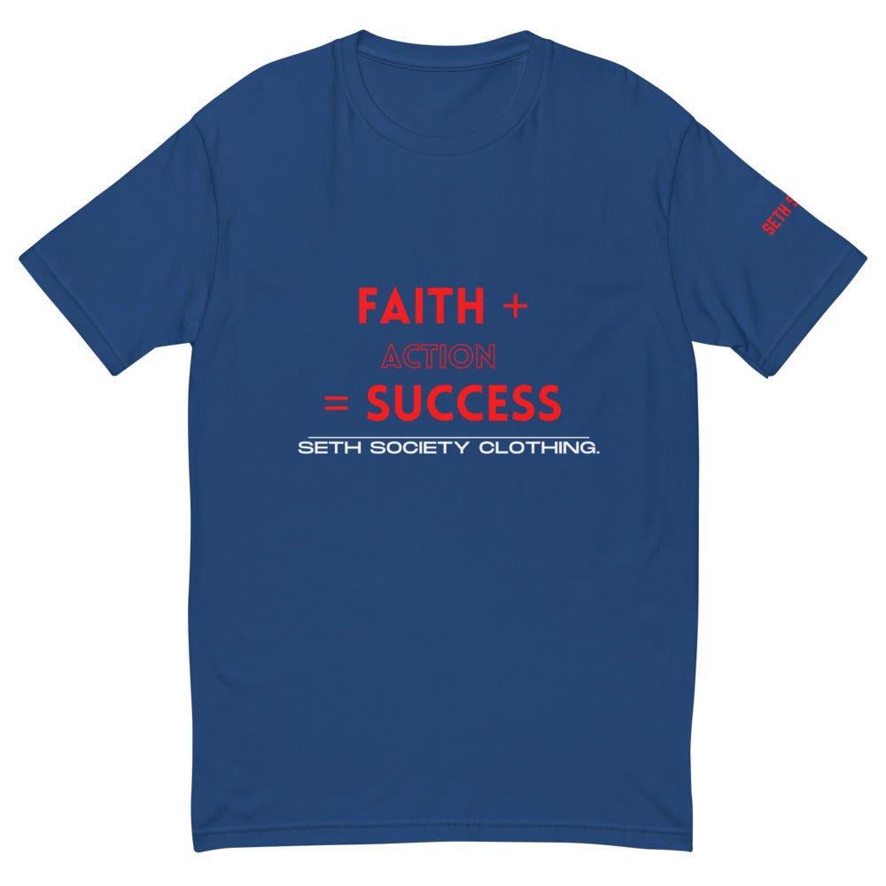 Faith Plus Action Equals Success Short Sleeve T-shirt - Seth Society