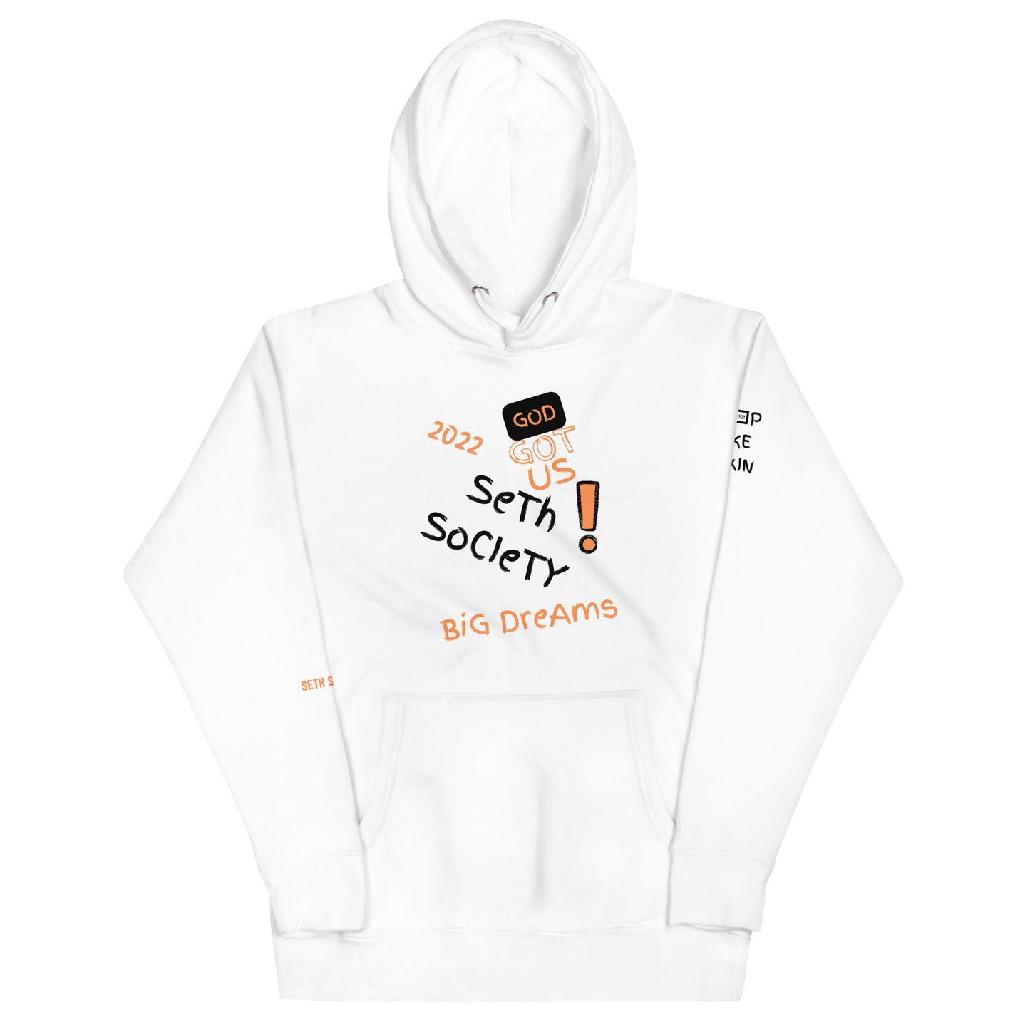 God Got US White Designer Hoodie - Seth Society
