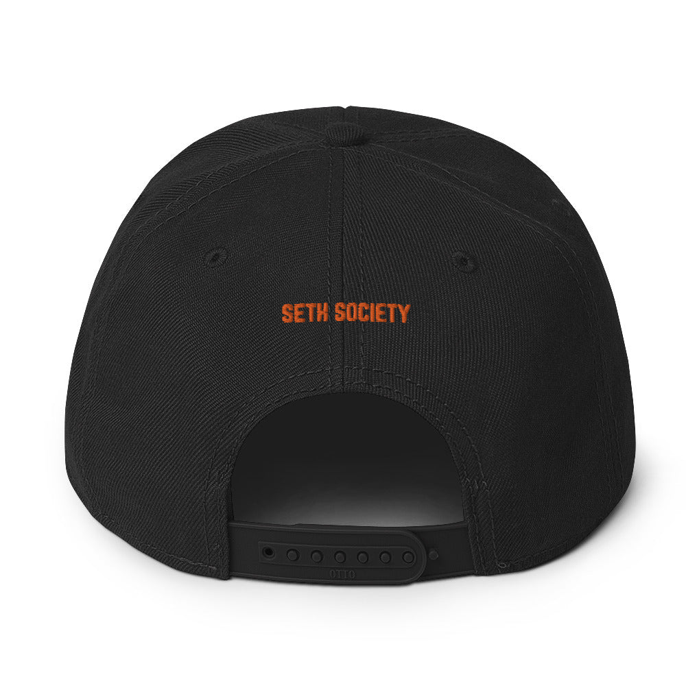 Home Run King Orange & Back Snapback Hat - Seth Society