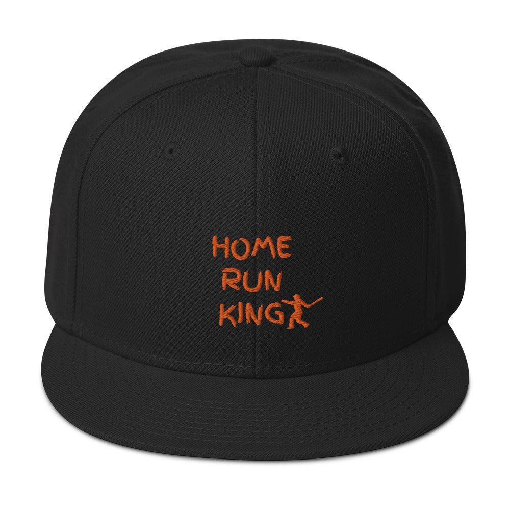 Home Run King Orange & Back Snapback Hat - Seth Society