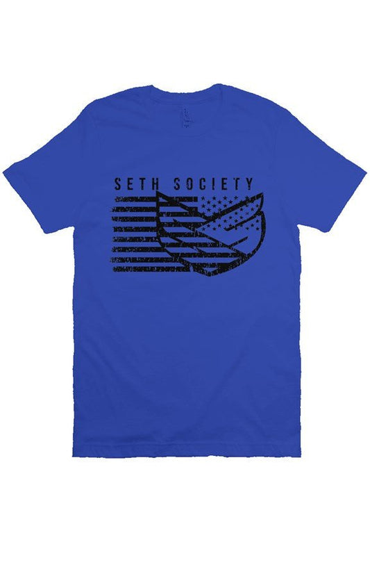 Seth Society Royal Blue & Black T Shirt - Seth Society