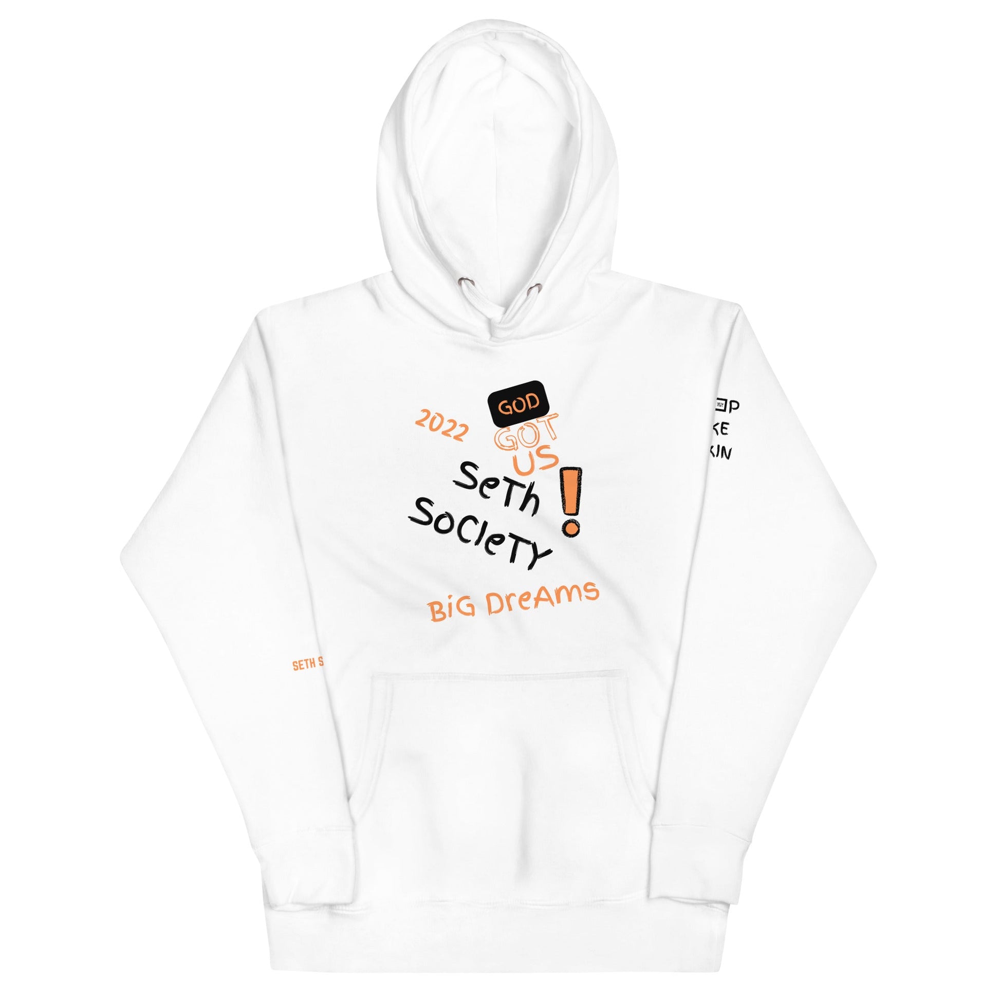 God Got US White Designer Hoodie - Seth Society