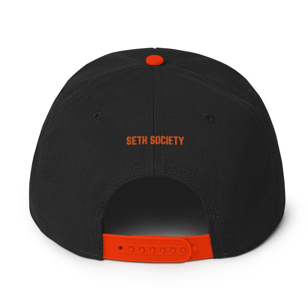 Home Run King Orange & Back Snapback Hat - Seth Society