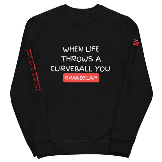 Life Throws A Curveball Red, White & Black - Seth Society, baseball sports clothes