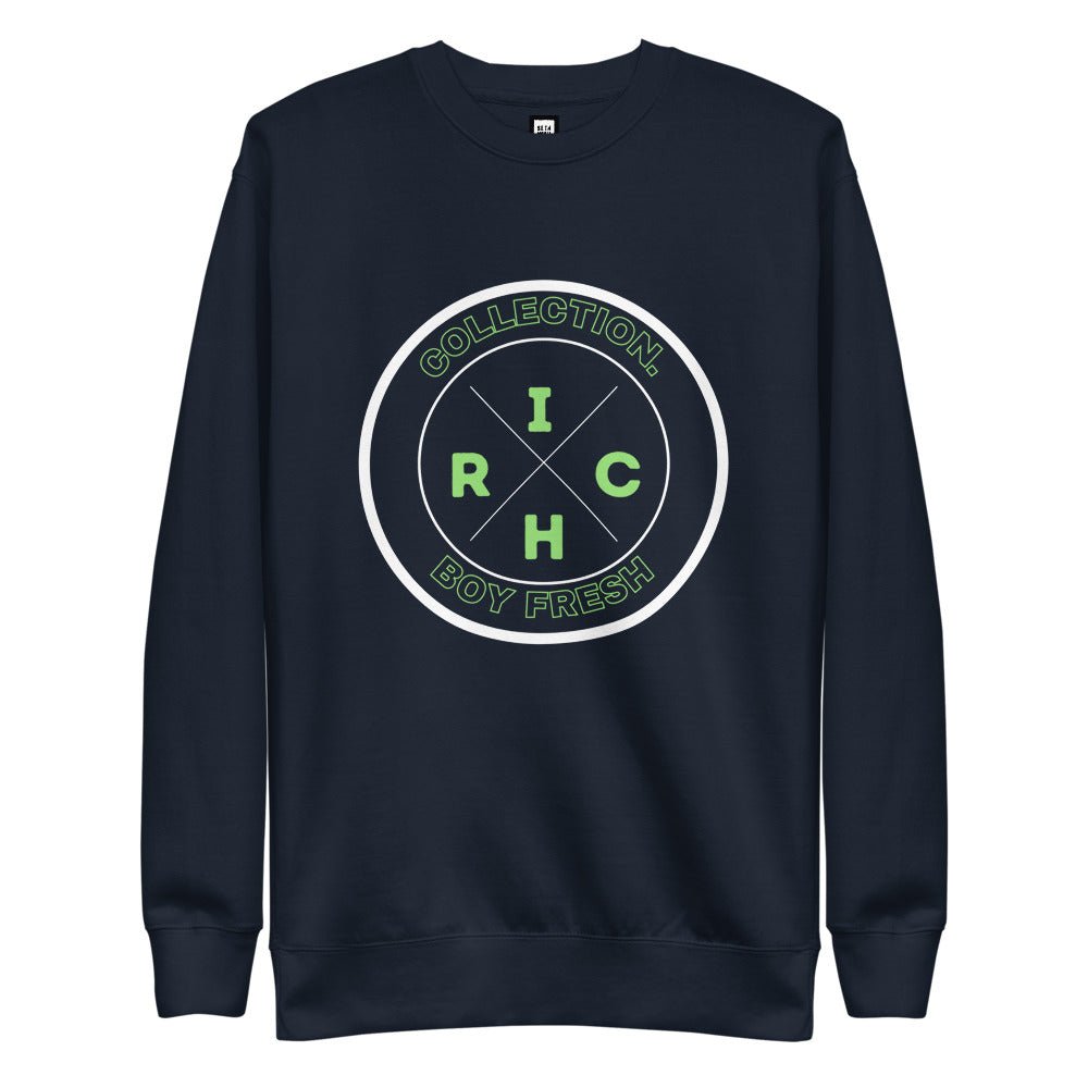 Rich Boy Fresh Lime Green & Black Fleece Pullover - Seth Society