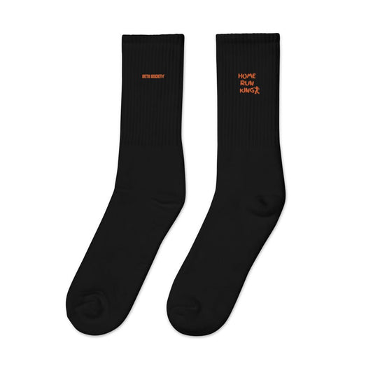 Seth Society Orange Embroidered socks - Seth Society