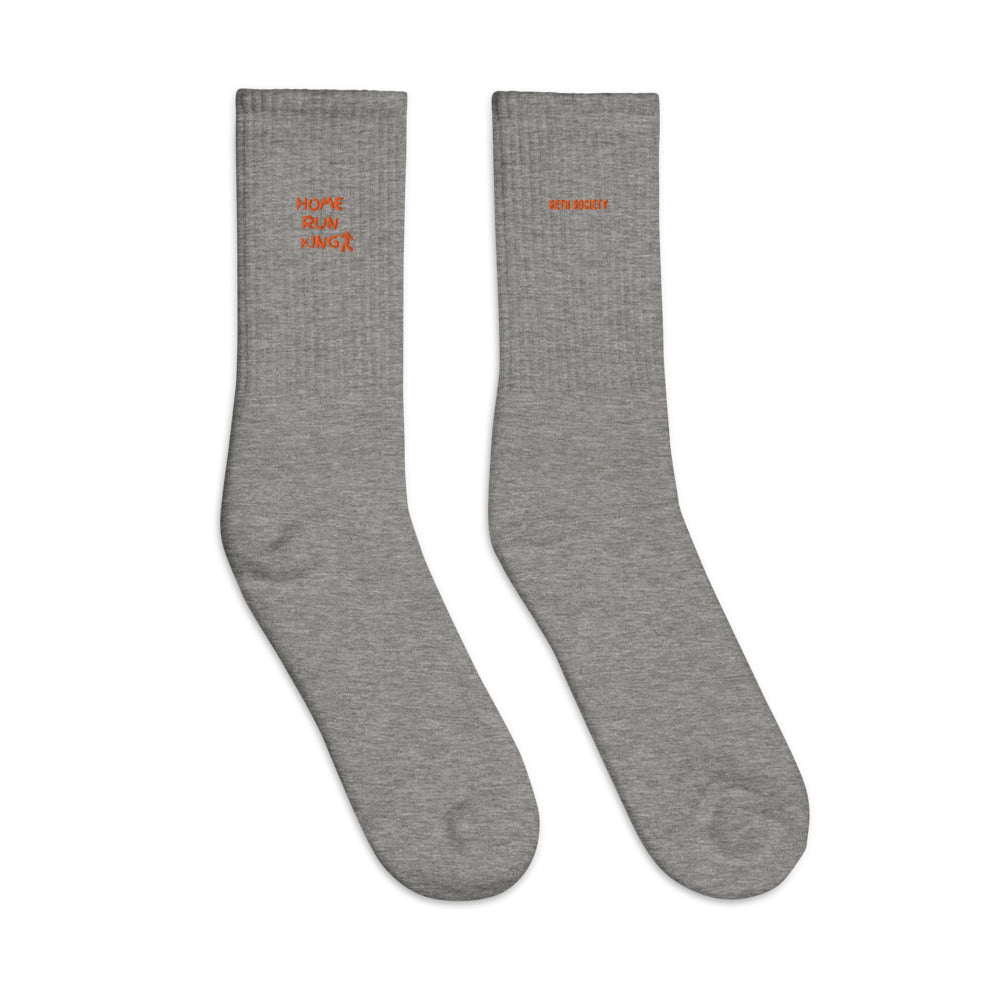 Seth Society Orange Embroidered socks - Seth Society