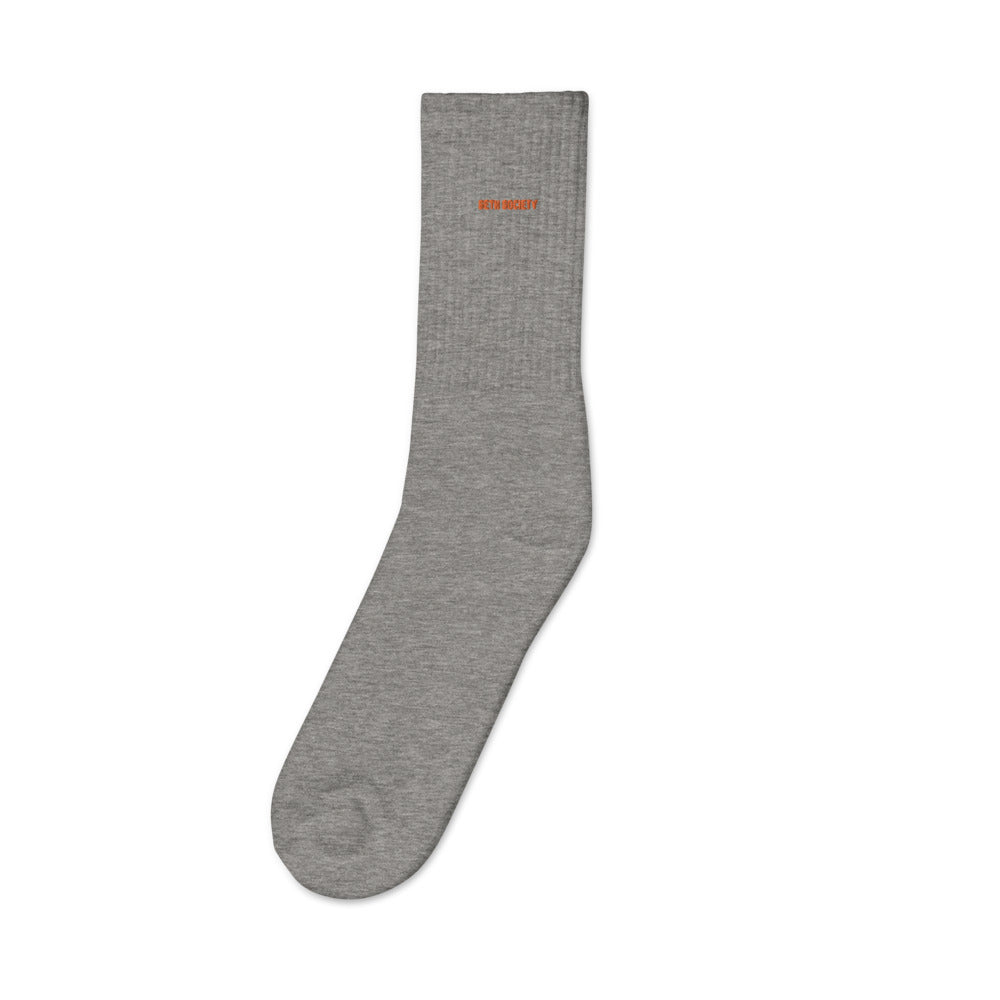Seth Society Orange Embroidered socks - Seth Society