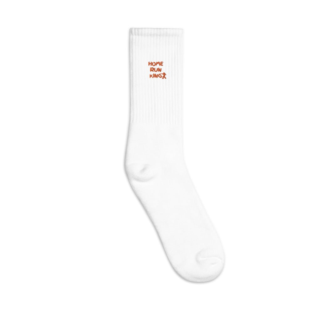 Seth Society Orange Embroidered socks - Seth Society