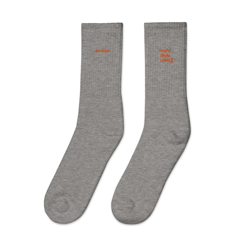 Seth Society Orange Embroidered socks - Seth Society