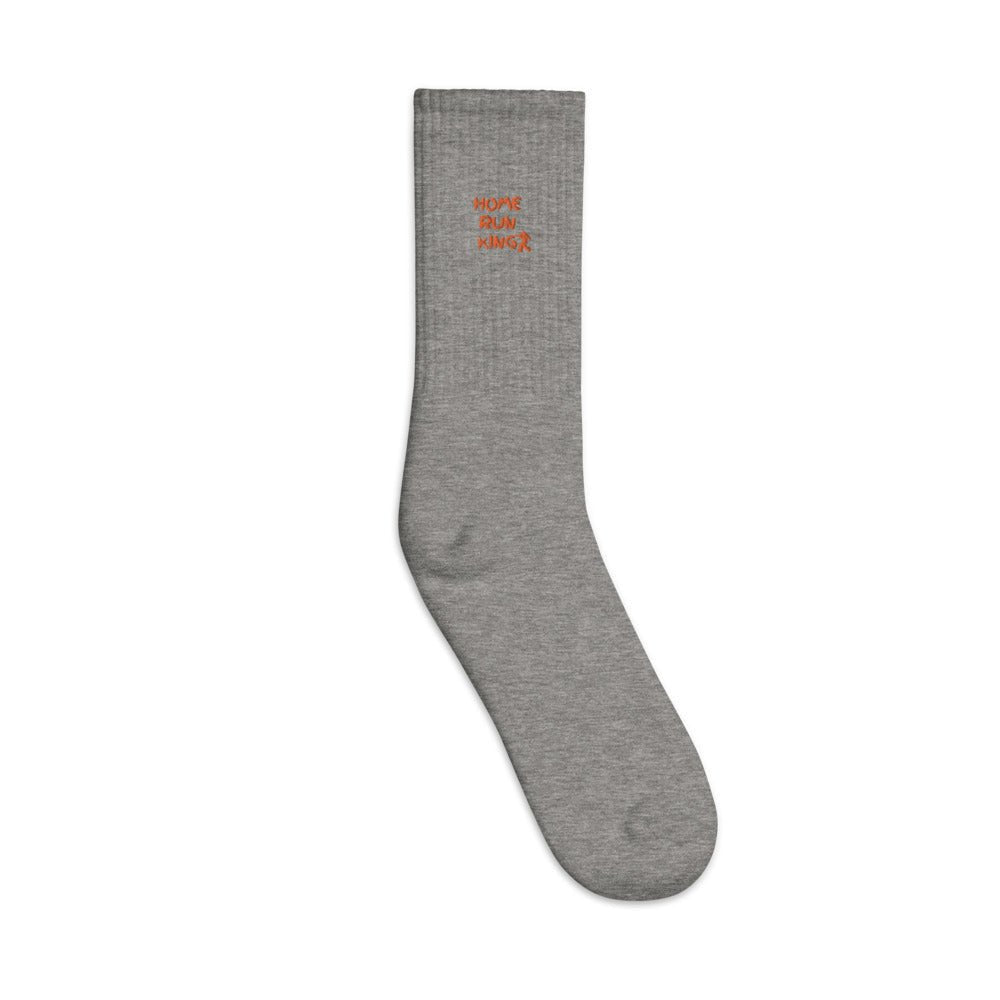 Seth Society Orange Embroidered socks - Seth Society