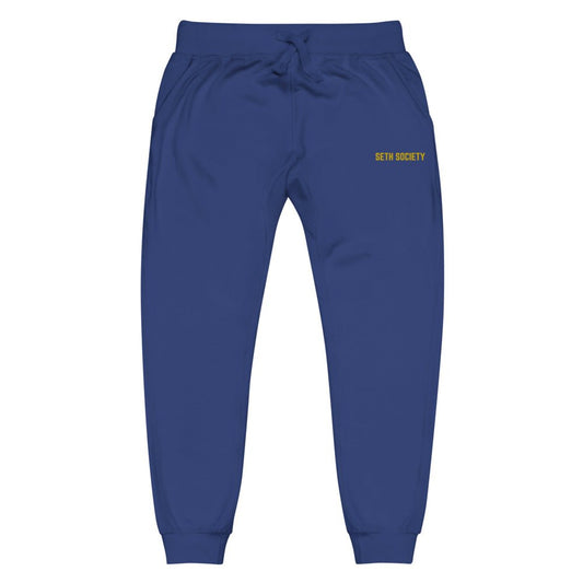 Seth Society Yellow Logo fleece sweatpants - Seth Society